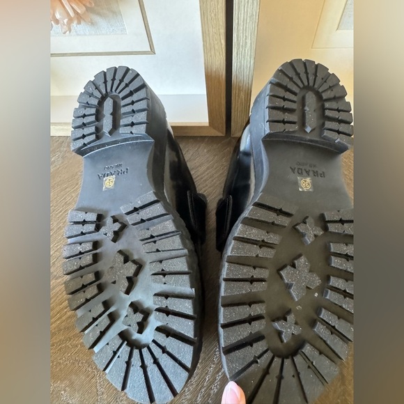 Shiny P Loafers. Black. Size 38. Excellent Condition. Work once. - Picture 2 of 8